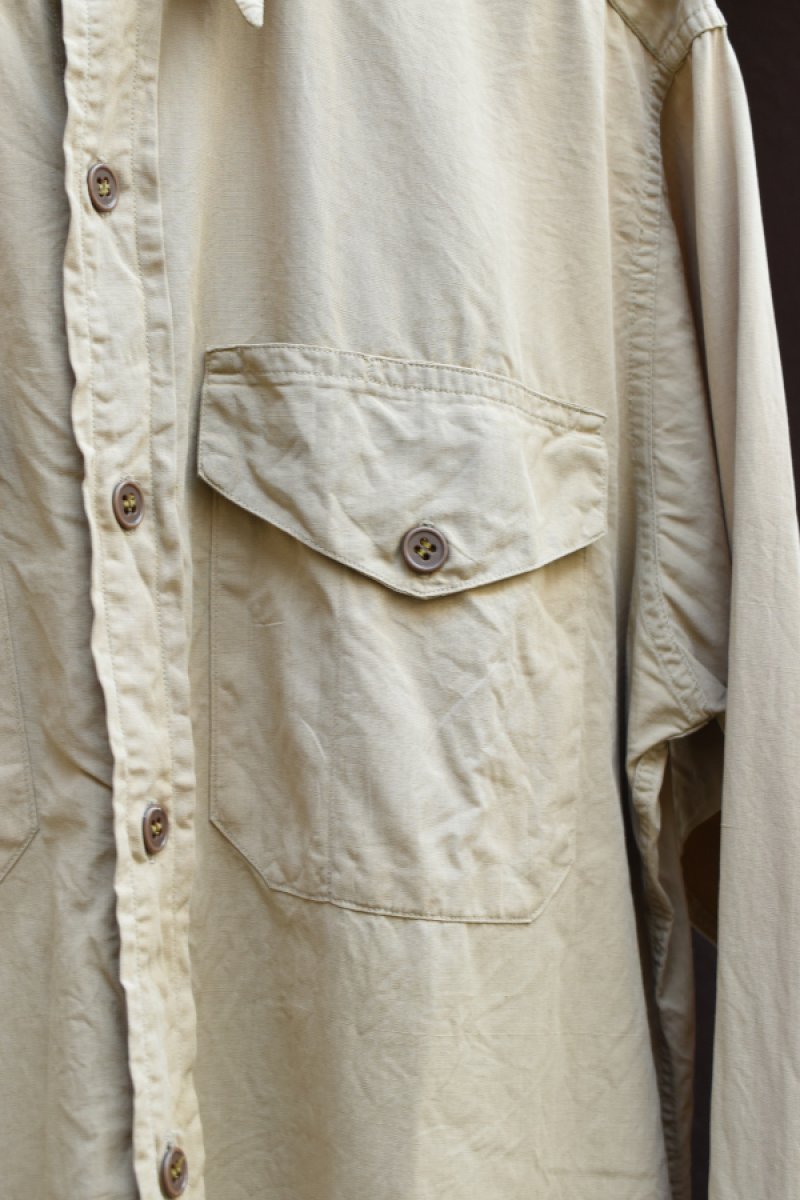 画像6: 50-60's Cameron Camolin L/S cotton poplin shirt (6)