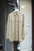画像1: 50-60's Cameron Camolin L/S cotton poplin shirt (1)