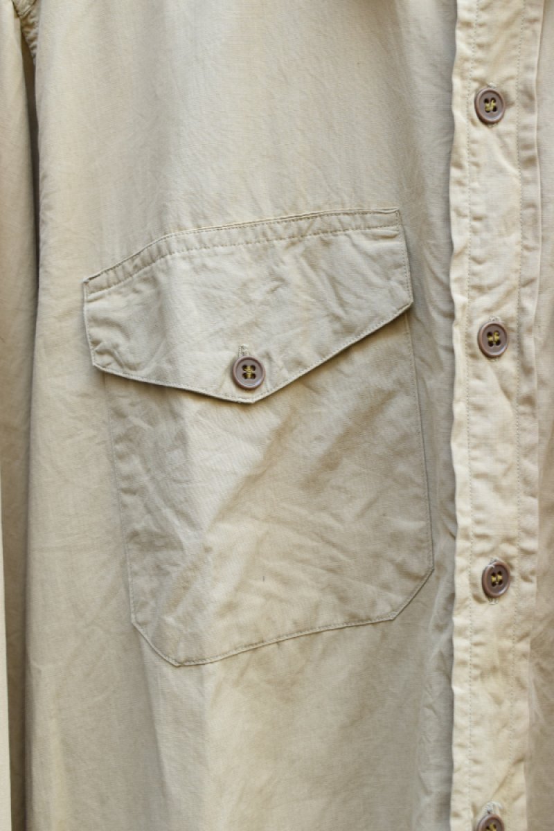 画像7: 50-60's Cameron Camolin L/S cotton poplin shirt (7)