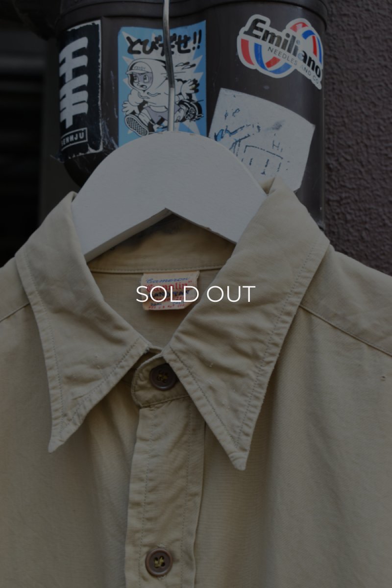 画像4: 50-60's Cameron Camolin L/S cotton poplin shirt (4)