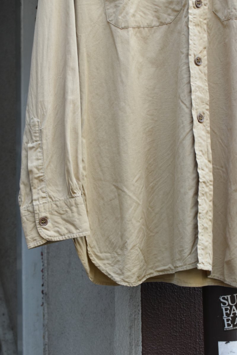 画像3: 50-60's Cameron Camolin L/S cotton poplin shirt (3)