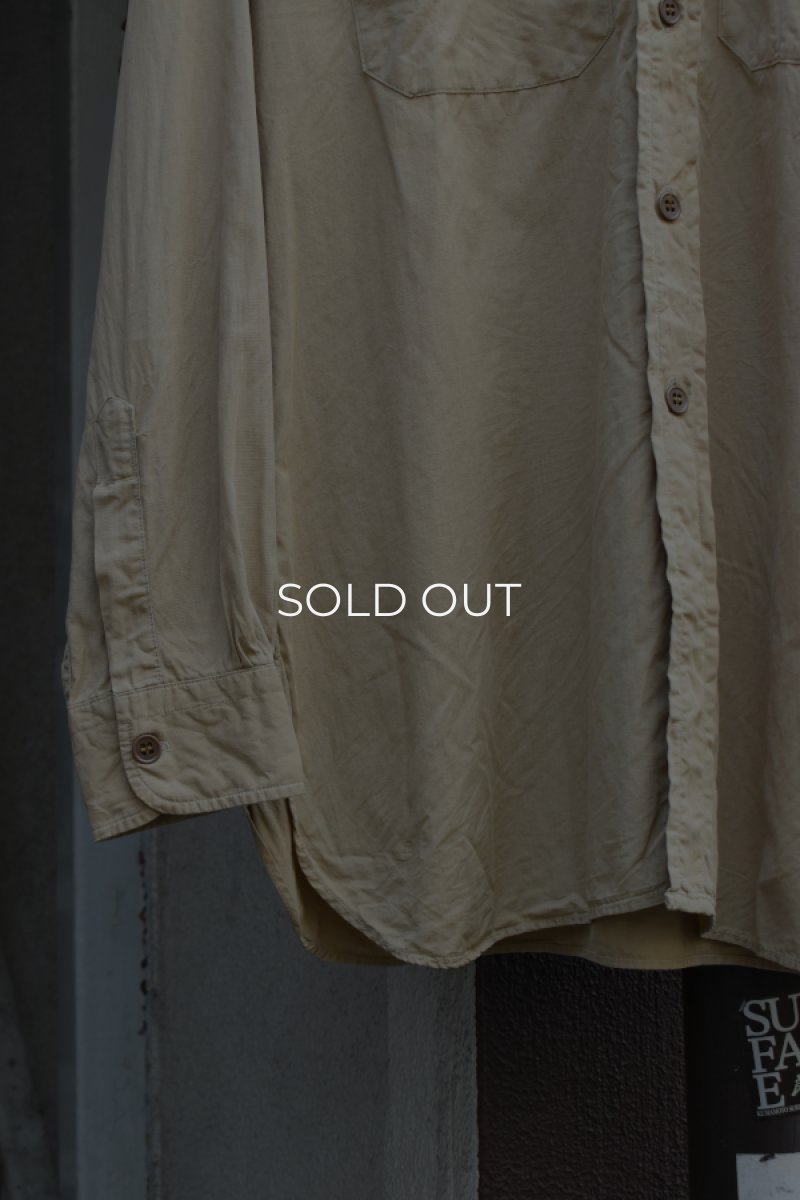 画像3: 50-60's Cameron Camolin L/S cotton poplin shirt (3)