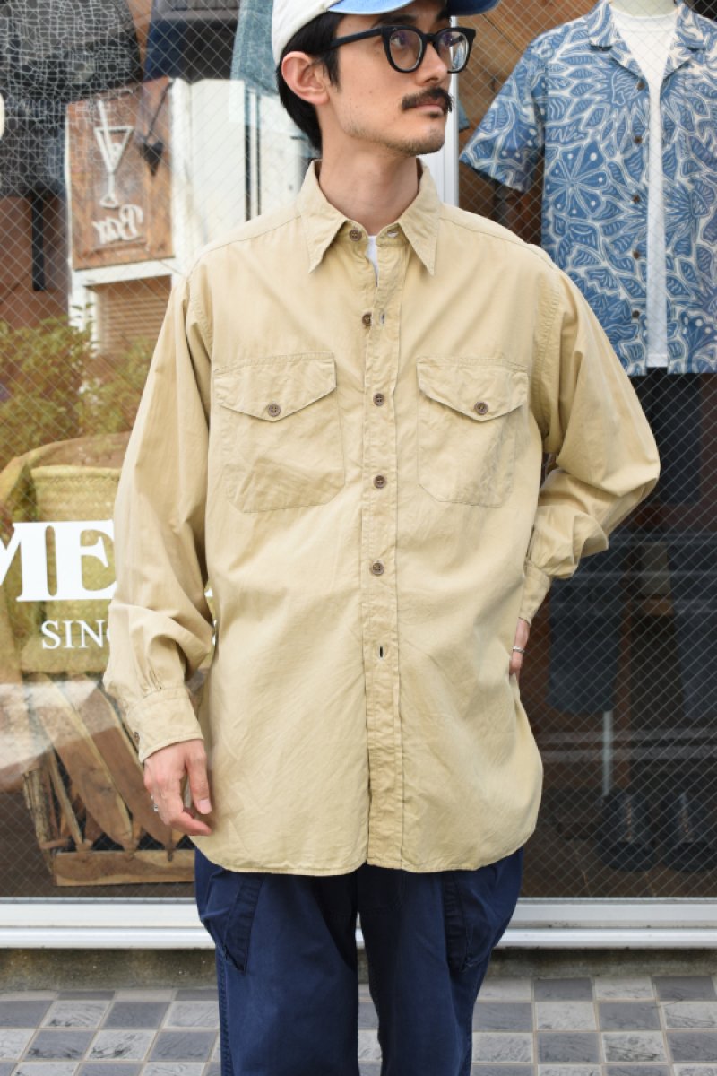 画像20: 50-60's Cameron Camolin L/S cotton poplin shirt (20)