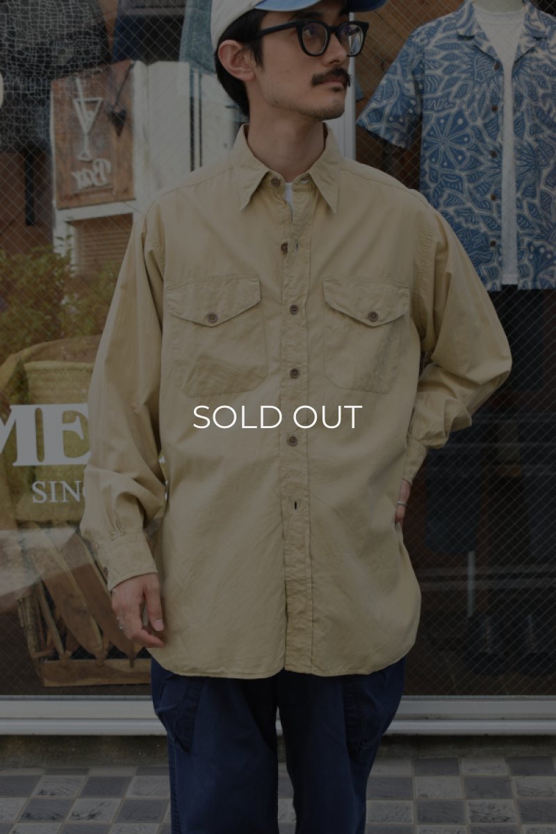 画像20: 50-60's Cameron Camolin L/S cotton poplin shirt (20)