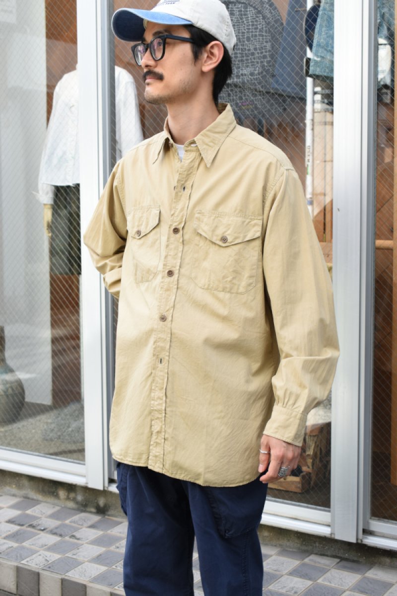 画像21: 50-60's Cameron Camolin L/S cotton poplin shirt (21)