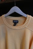 画像4: 90's LANDS' END cotton crew neck sweater -made in USA- (4)