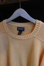画像4: 90's LANDS' END cotton crew neck sweater -made in USA- (4)
