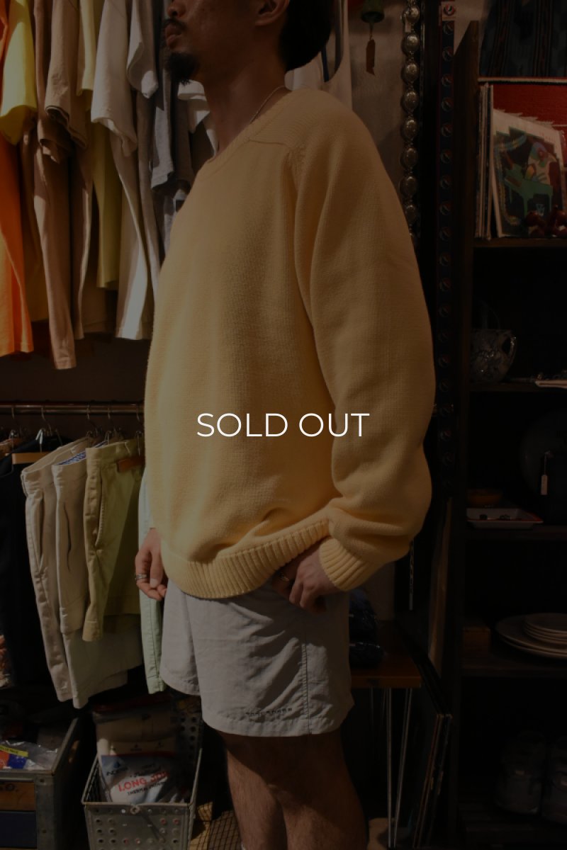 画像14: 90's LANDS' END cotton crew neck sweater -made in USA- (14)