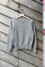 画像1: 50's front V gusset sweat shirt (1)