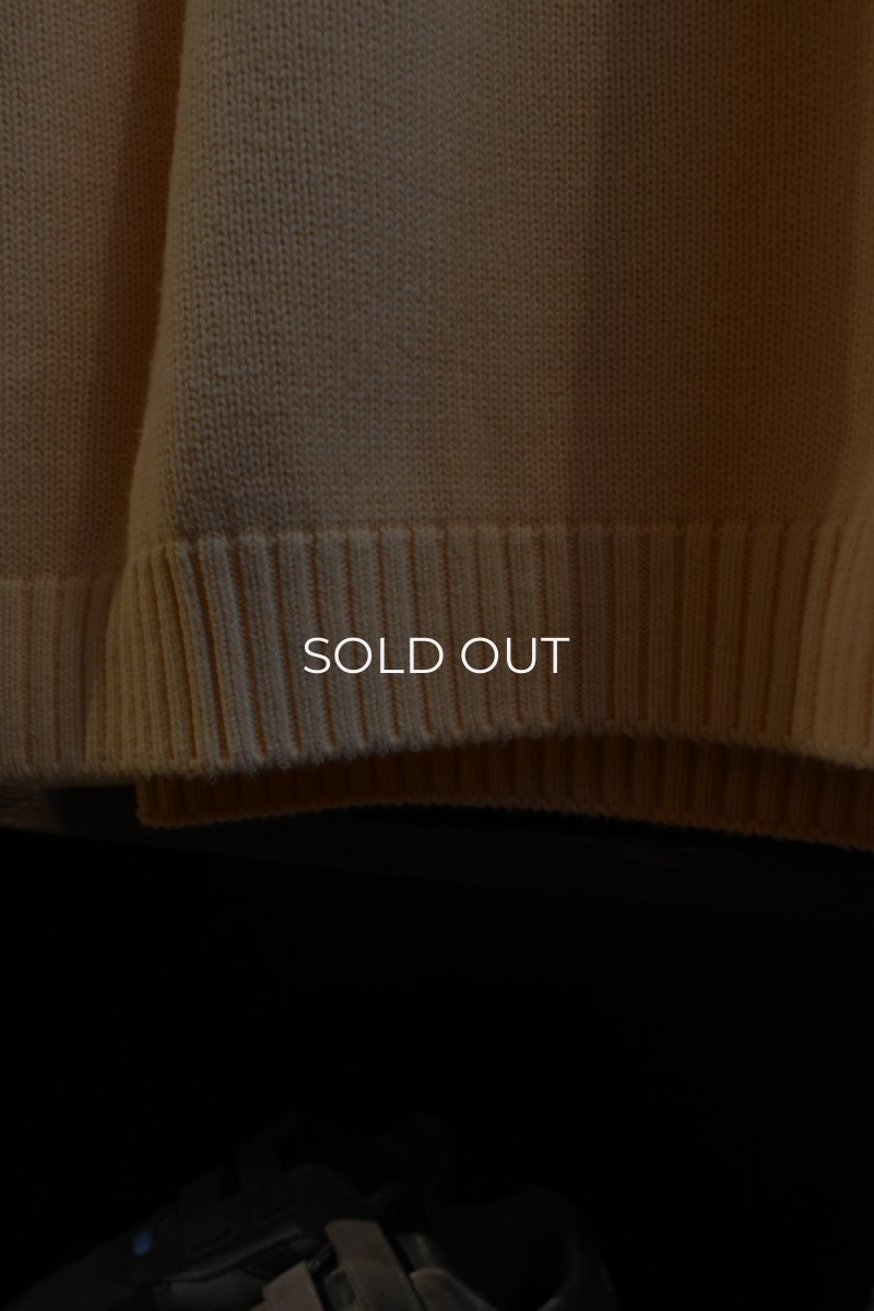 画像8: 90's LANDS' END cotton crew neck sweater -made in USA- (8)