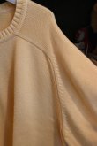 画像6: 90's LANDS' END cotton crew neck sweater -made in USA- (6)