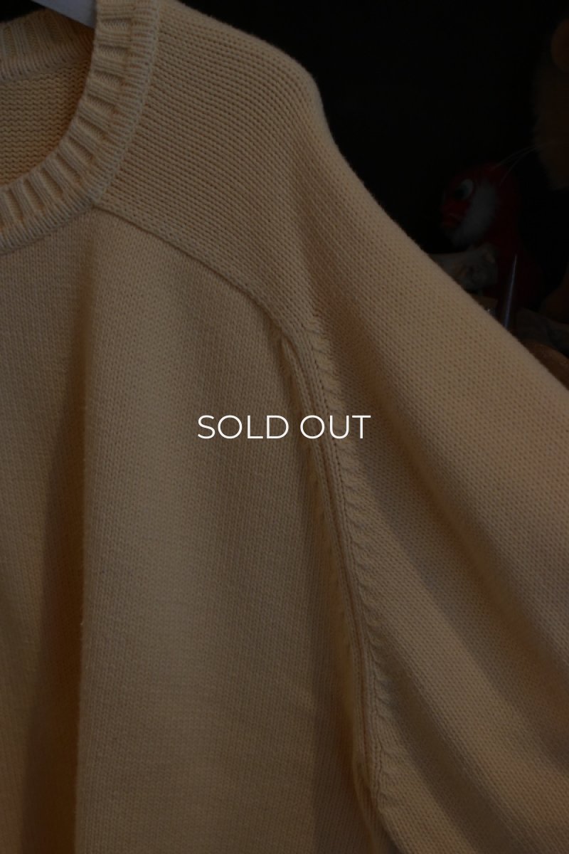 画像6: 90's LANDS' END cotton crew neck sweater -made in USA- (6)