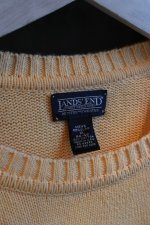 画像5: 90's LANDS' END cotton crew neck sweater -made in USA- (5)