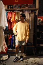 画像17: 90's LANDS' END cotton crew neck sweater -made in USA- (17)