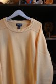 画像2: 90's LANDS' END cotton crew neck sweater -made in USA- (2)