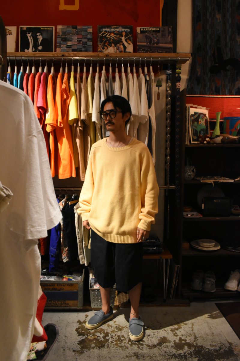 画像3: 90's LANDS' END cotton crew neck sweater -made in USA-
