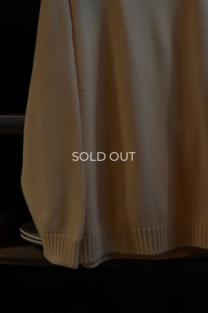 画像3: 90's LANDS' END cotton crew neck sweater -made in USA- (3)