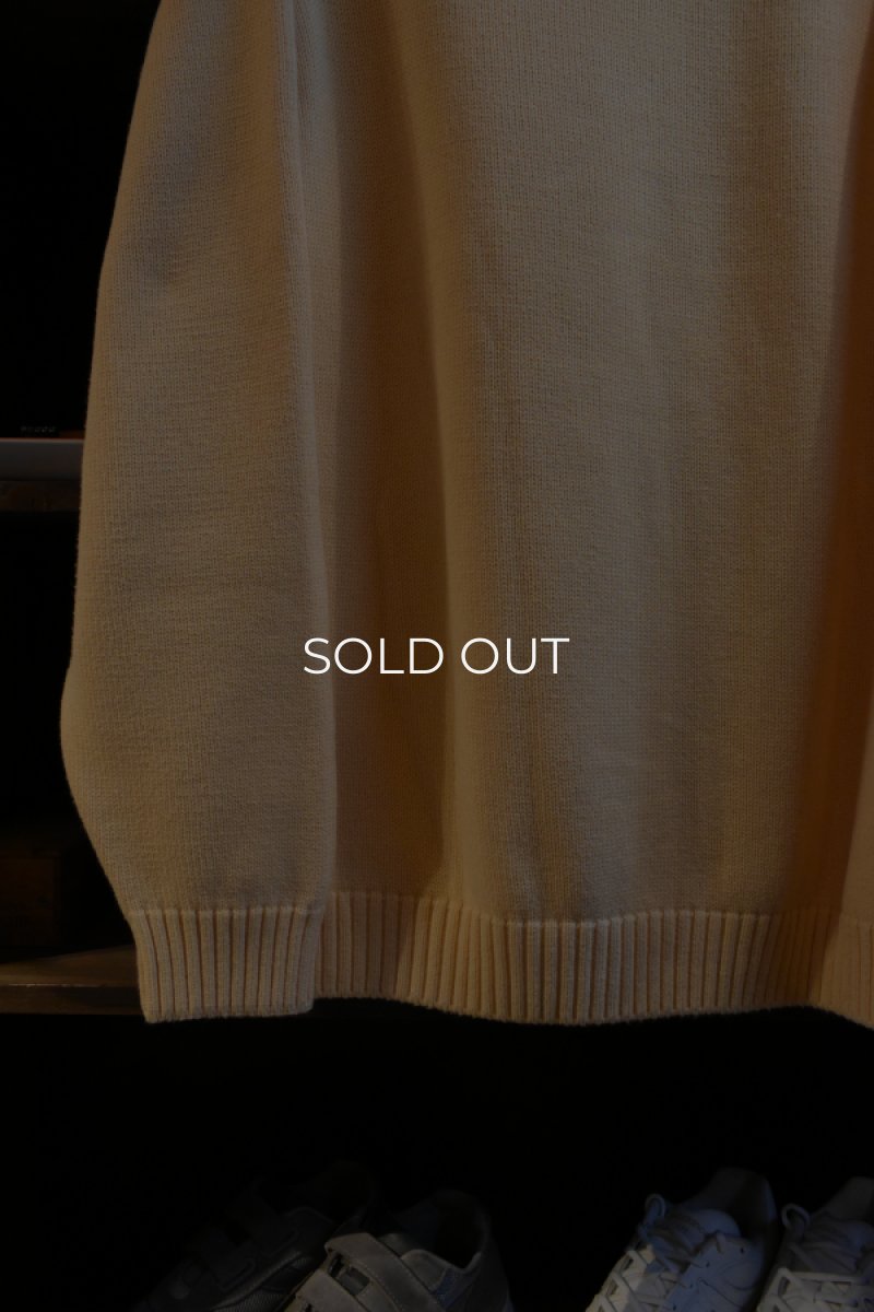 画像11: 90's LANDS' END cotton crew neck sweater -made in USA- (11)