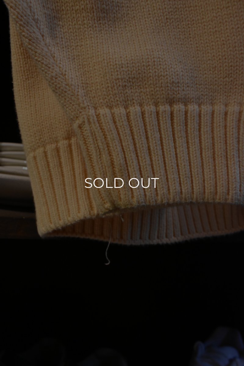 画像12: 90's LANDS' END cotton crew neck sweater -made in USA- (12)