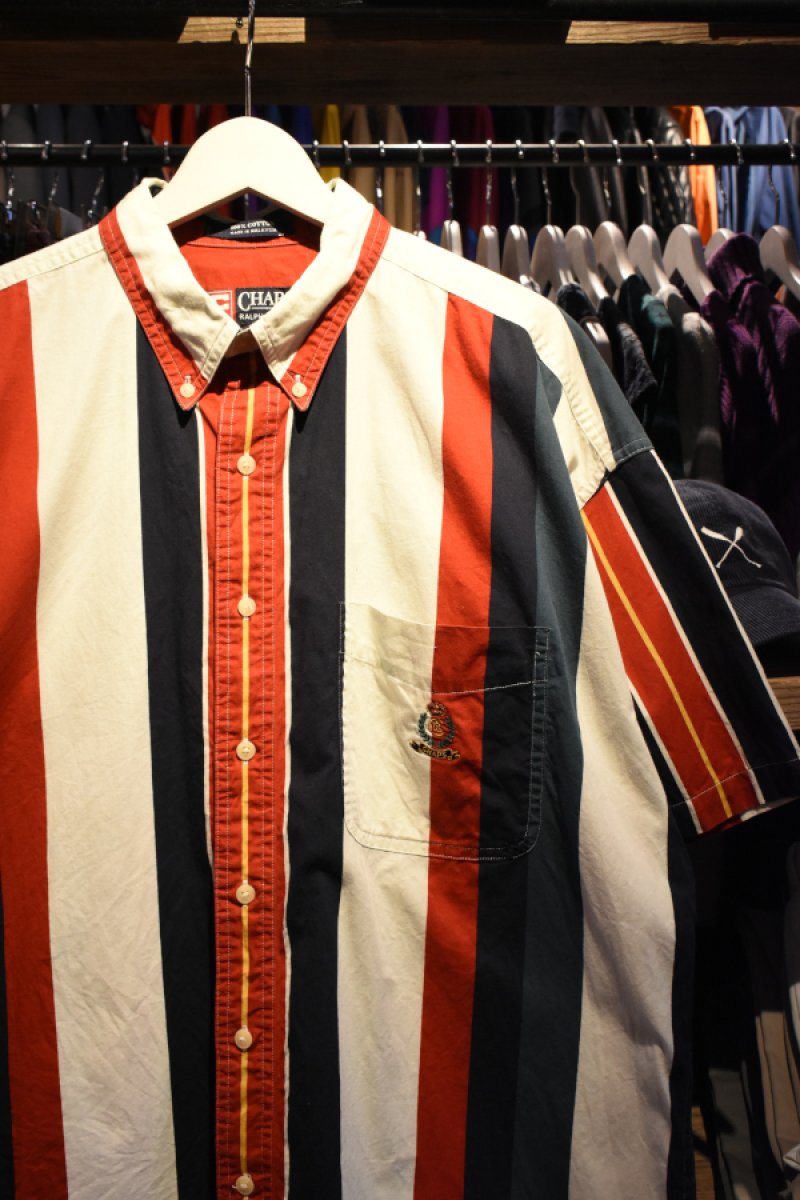 画像2: CHAPS Ralph Lauren S/S stripe BD shirt (2)