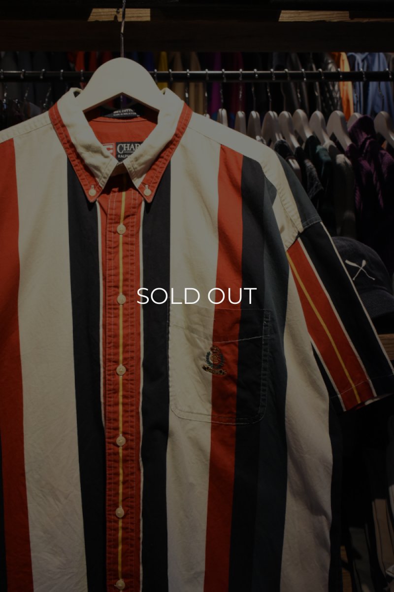 画像2: CHAPS Ralph Lauren S/S stripe BD shirt (2)