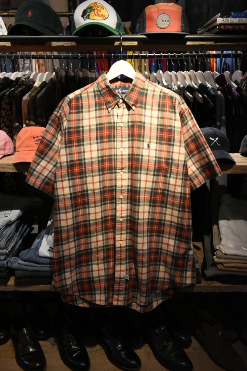 画像1: Ralph Lauren S/S check BD shirt  (1)
