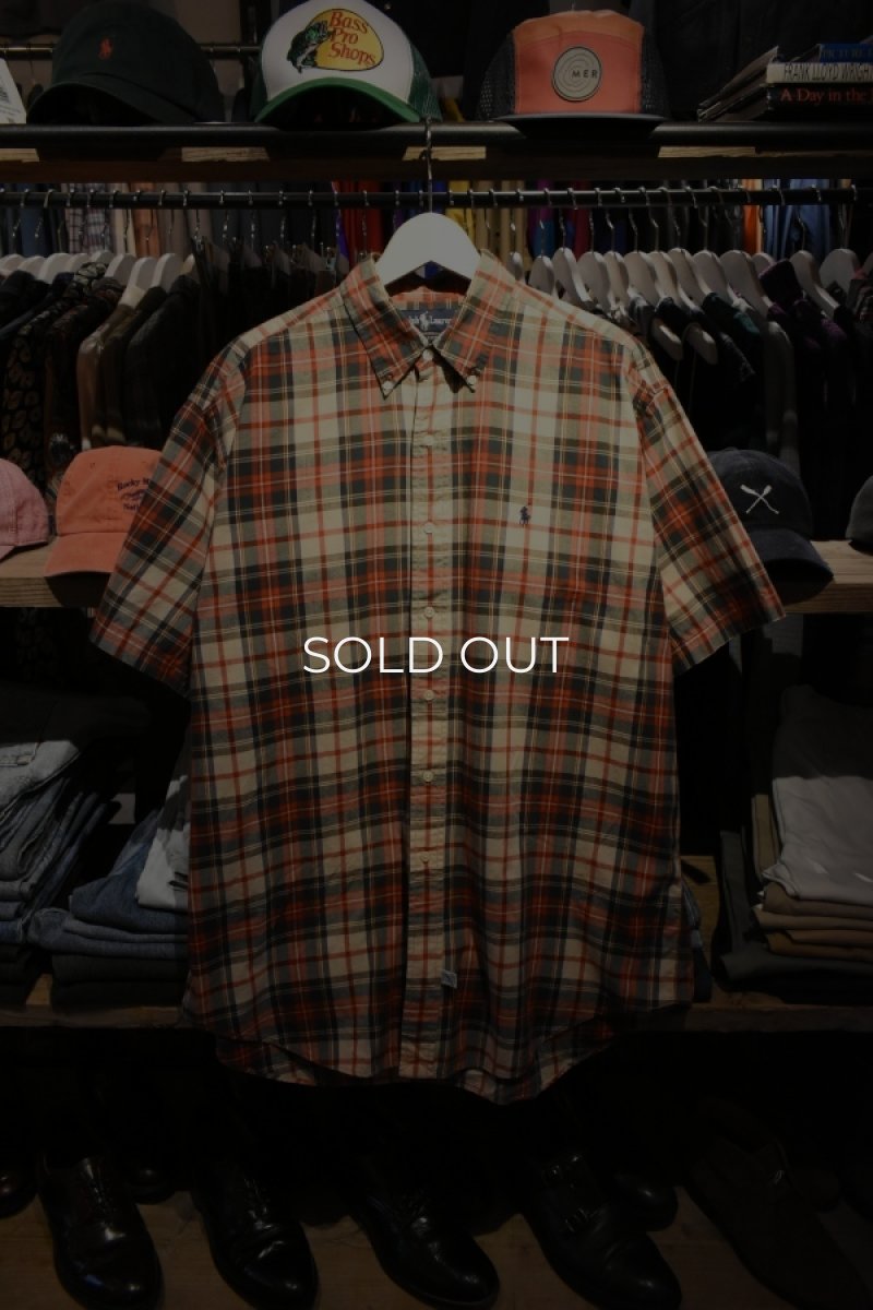 画像1: Ralph Lauren S/S check BD shirt  (1)