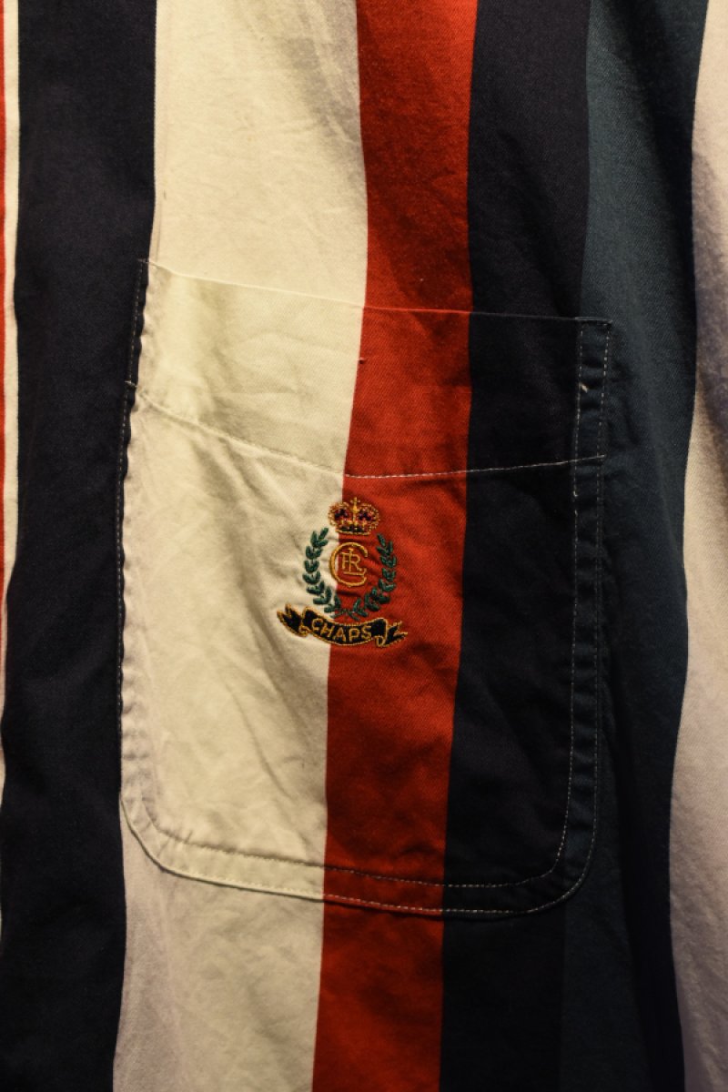 画像6: CHAPS Ralph Lauren S/S stripe BD shirt (6)