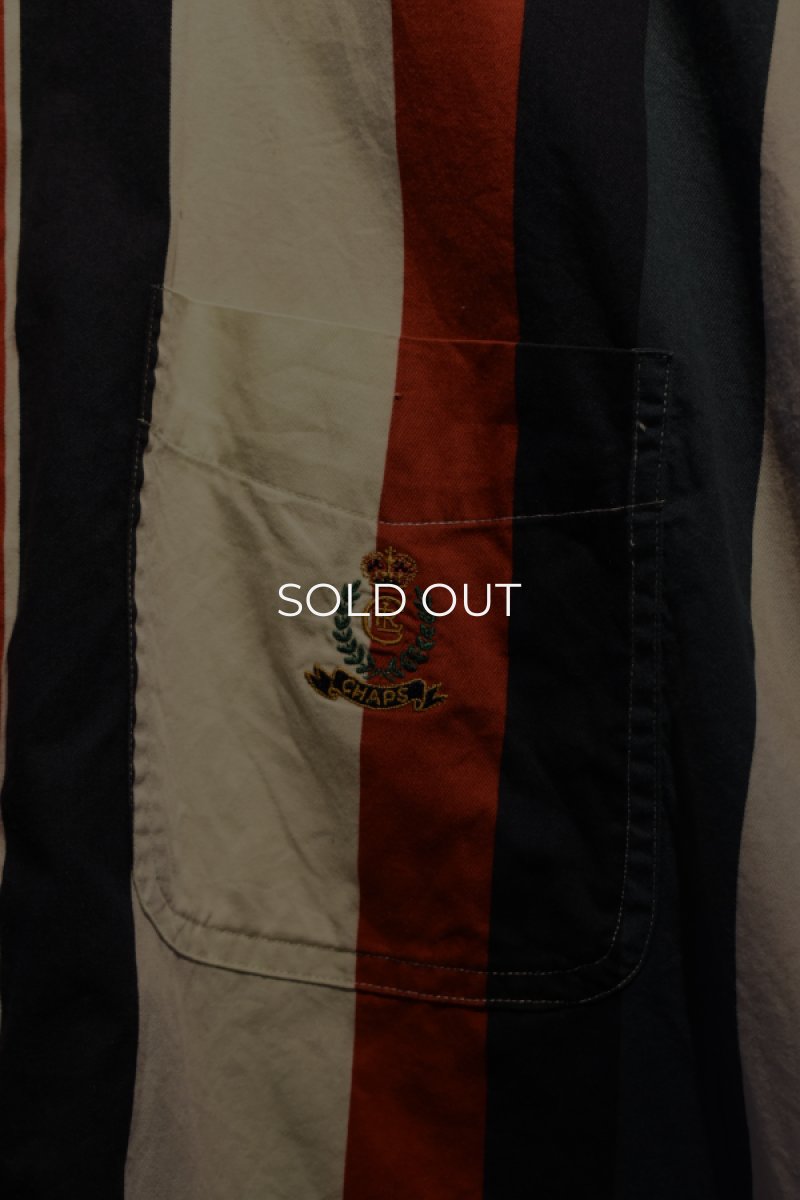画像6: CHAPS Ralph Lauren S/S stripe BD shirt (6)