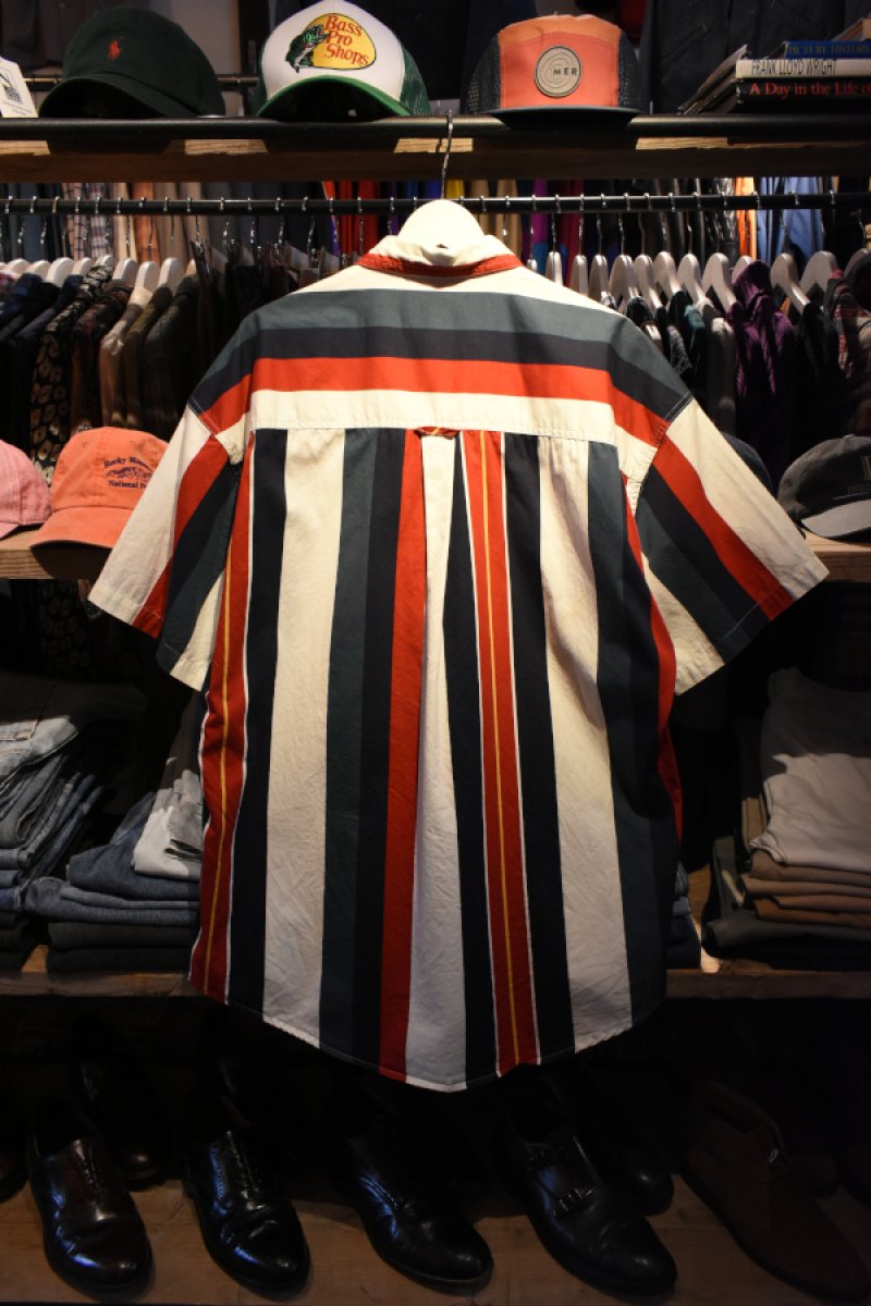 画像7: CHAPS Ralph Lauren S/S stripe BD shirt (7)