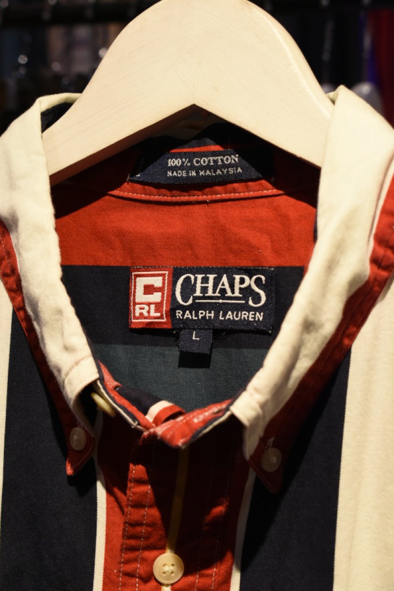 画像5: CHAPS Ralph Lauren S/S stripe BD shirt (5)