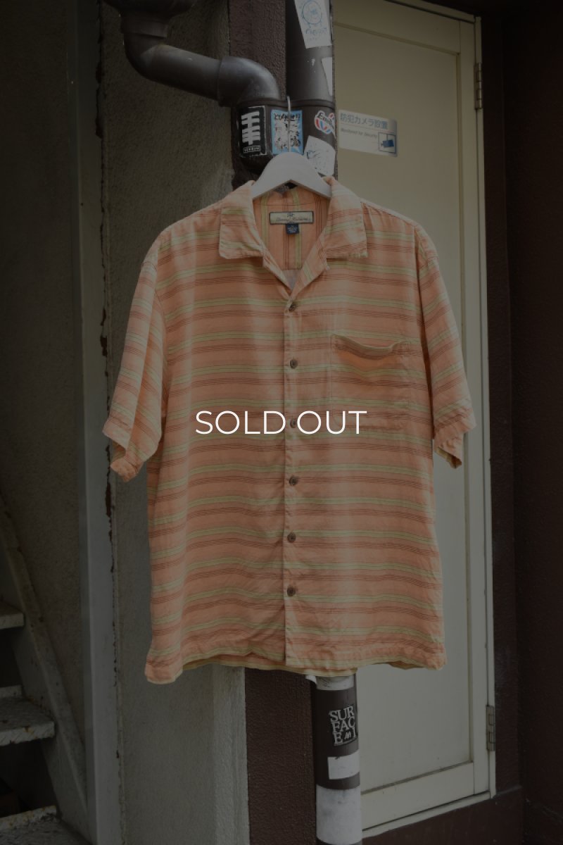 画像1: TOMMY BAHAMA  S/S silk open collar shirt (1)