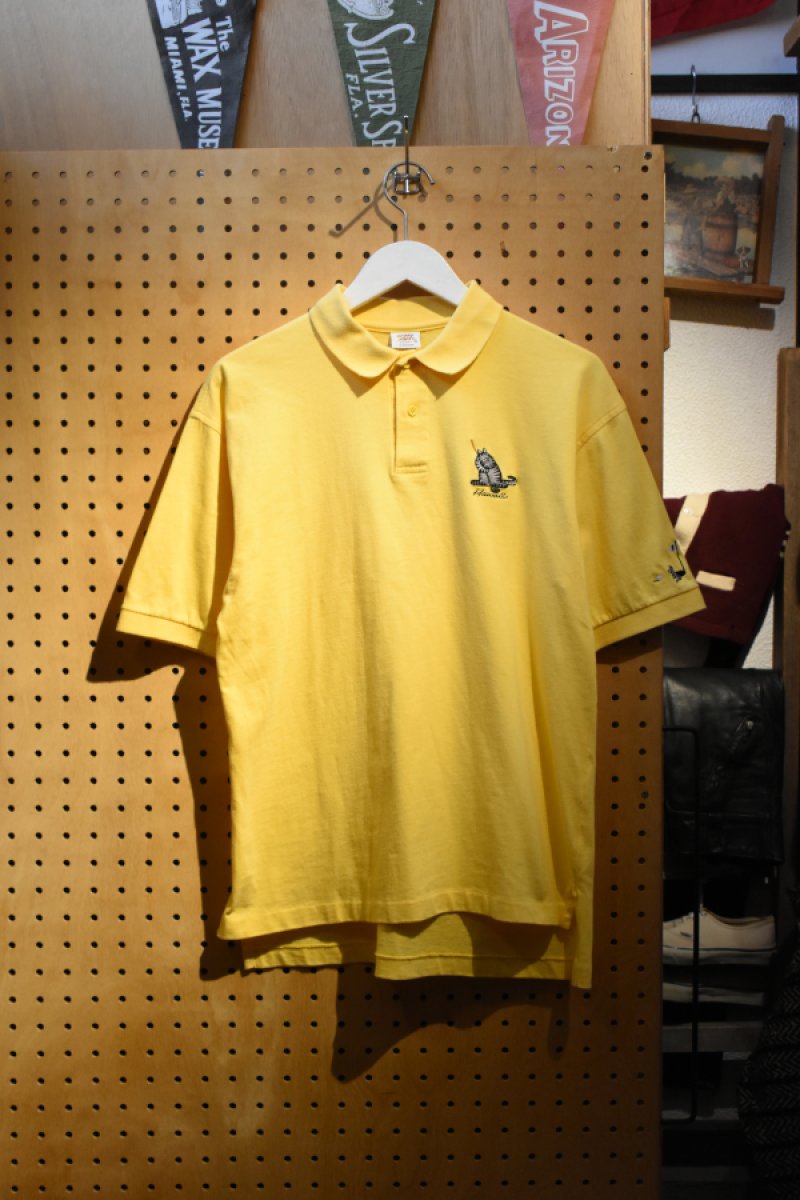 画像1: 90's crazy shirts S/S polo shirt -MADE IN USA- (1)