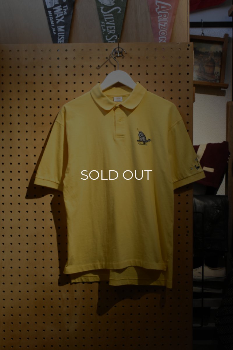 画像1: 90's crazy shirts S/S polo shirt -MADE IN USA- (1)