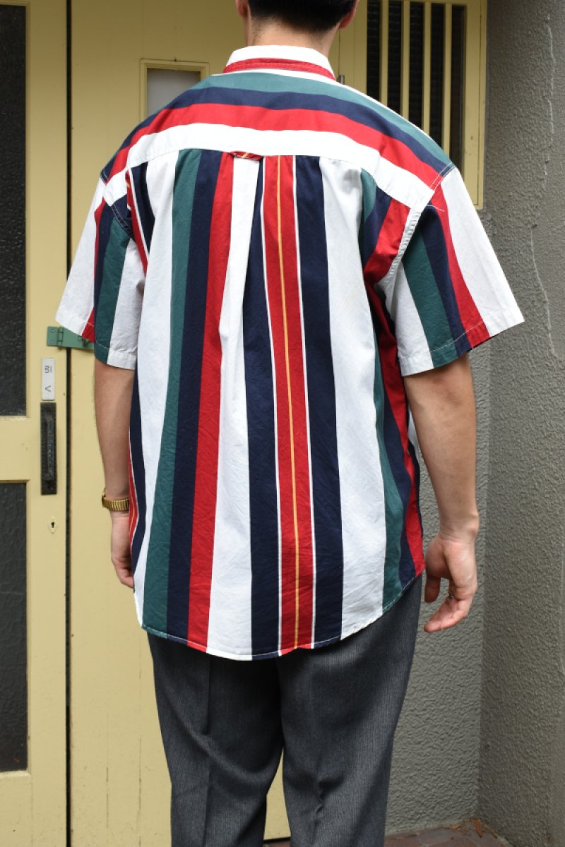画像13: CHAPS Ralph Lauren S/S stripe BD shirt (13)