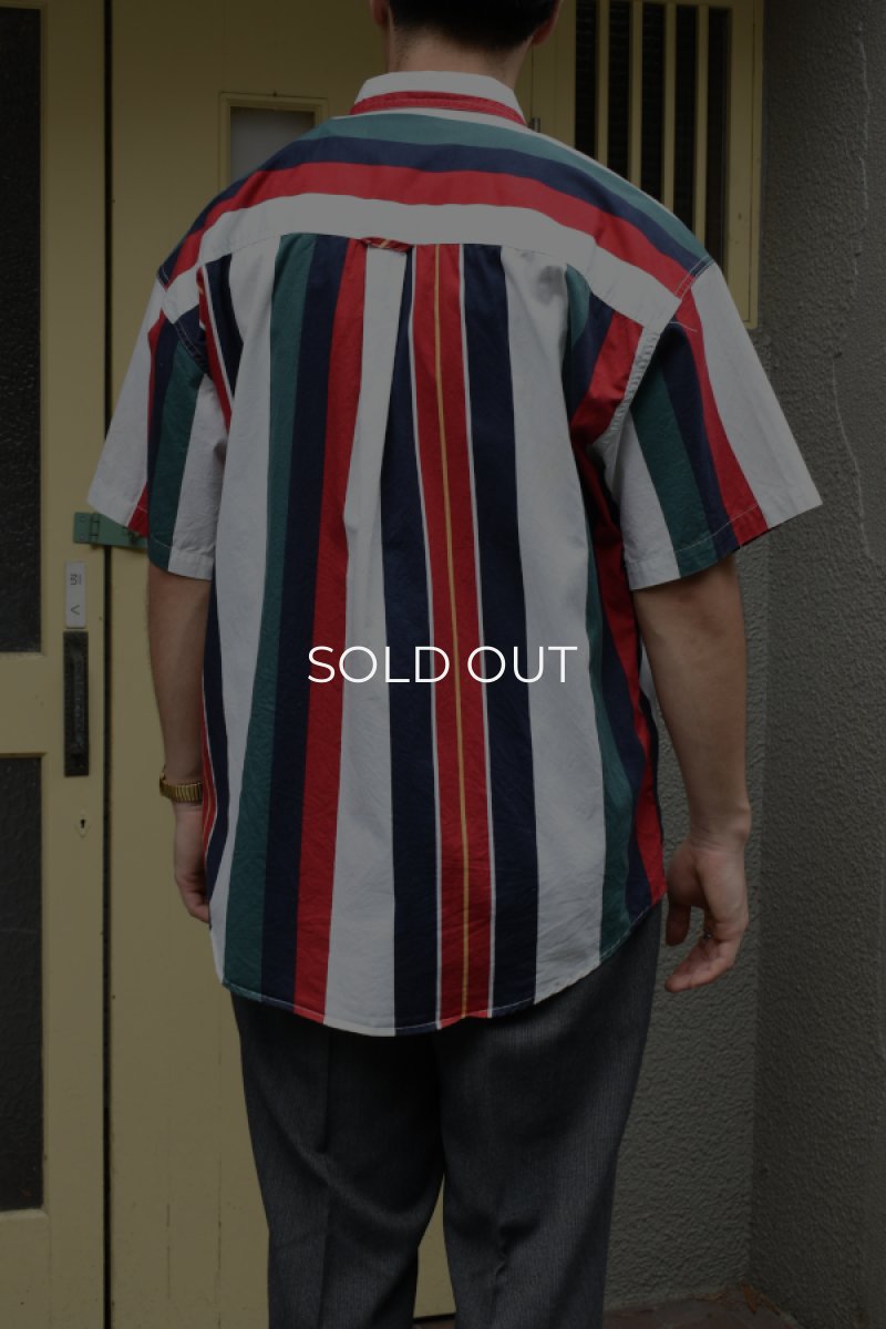 画像13: CHAPS Ralph Lauren S/S stripe BD shirt (13)
