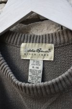 画像5: 90's Eddie Bauer cotton crew neck sweater (5)