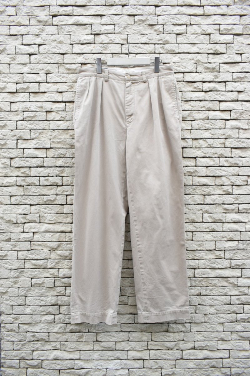 画像1: Ralph Lauren 2-tuck chino trousers (1)