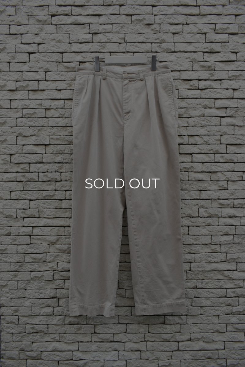 画像1: Ralph Lauren 2-tuck chino trousers (1)