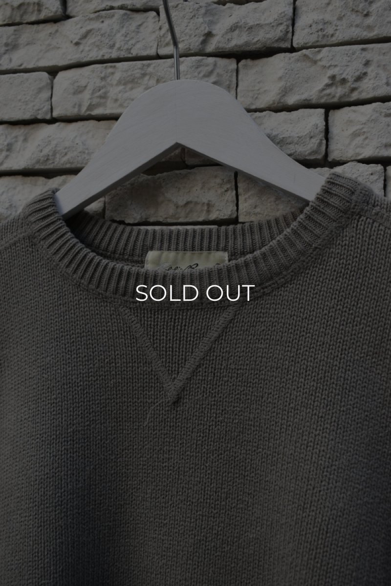 画像4: 90's Eddie Bauer cotton crew neck sweater (4)