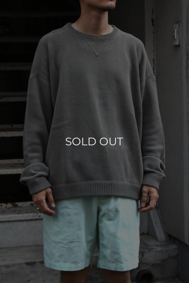 画像14: 90's Eddie Bauer cotton crew neck sweater (14)