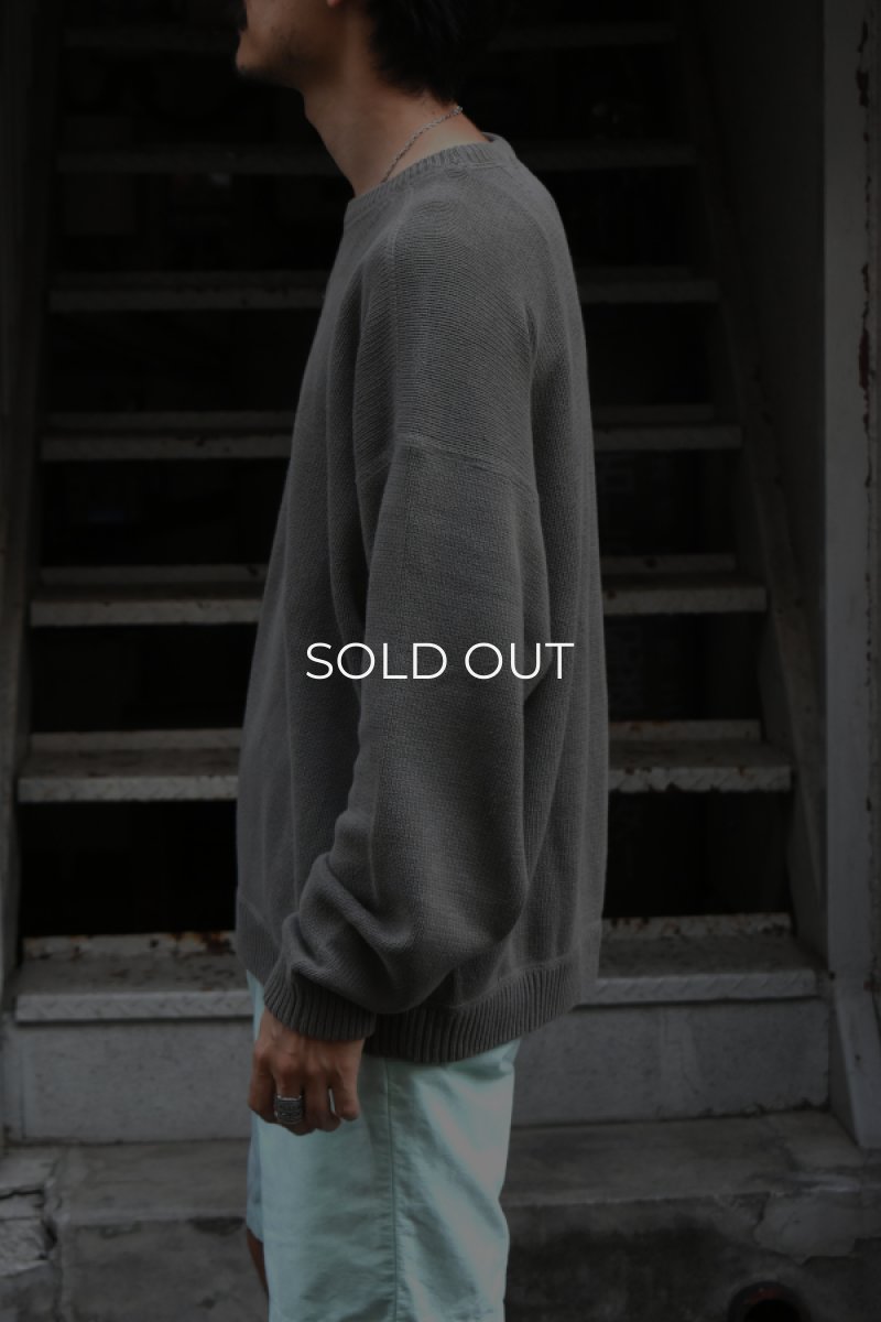 画像15: 90's Eddie Bauer cotton crew neck sweater (15)