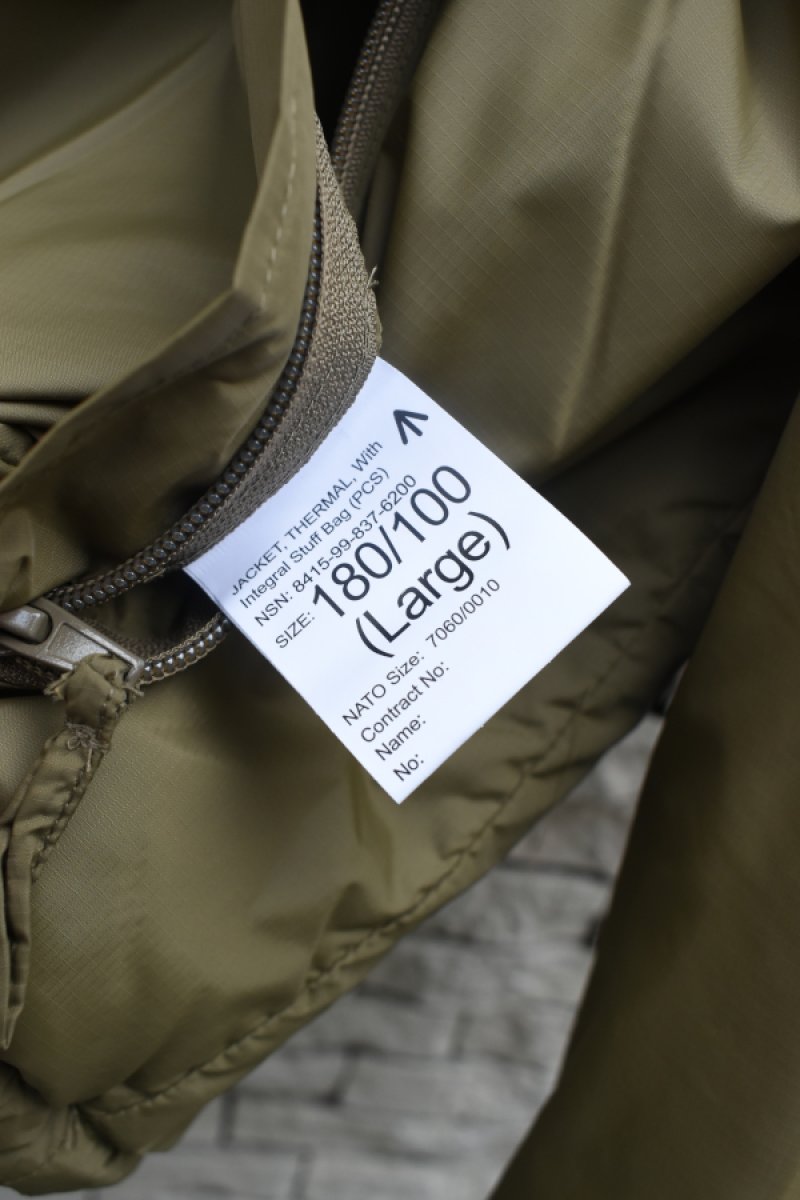 画像9: [NOS]BRITISH ARMY PCS THERMAL JACKET (9)