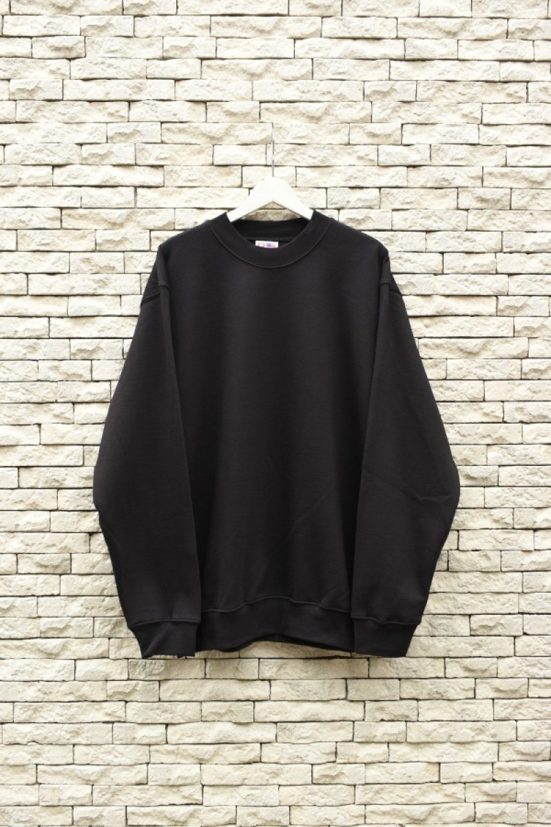 画像1: [NEW] BAYSIDE crew neck sweat shirt -MADE IN USA-（BLACK） (1)