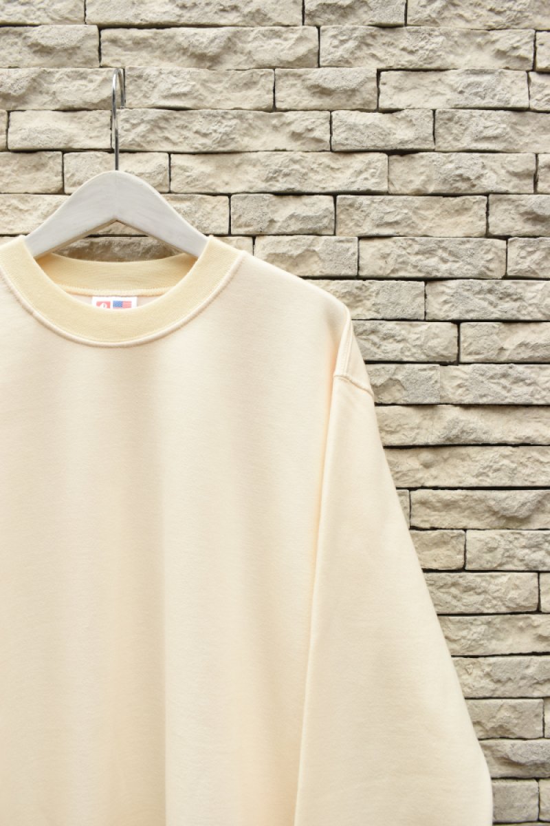 画像2: [NEW] BAYSIDE crew neck sweat shirt -MADE IN USA-（CREAM） (2)