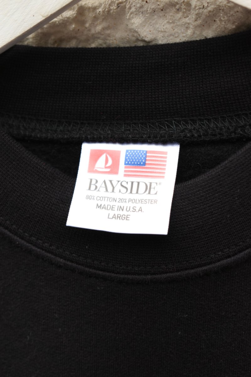 画像5: [NEW] BAYSIDE crew neck sweat shirt -MADE IN USA-（BLACK） (5)
