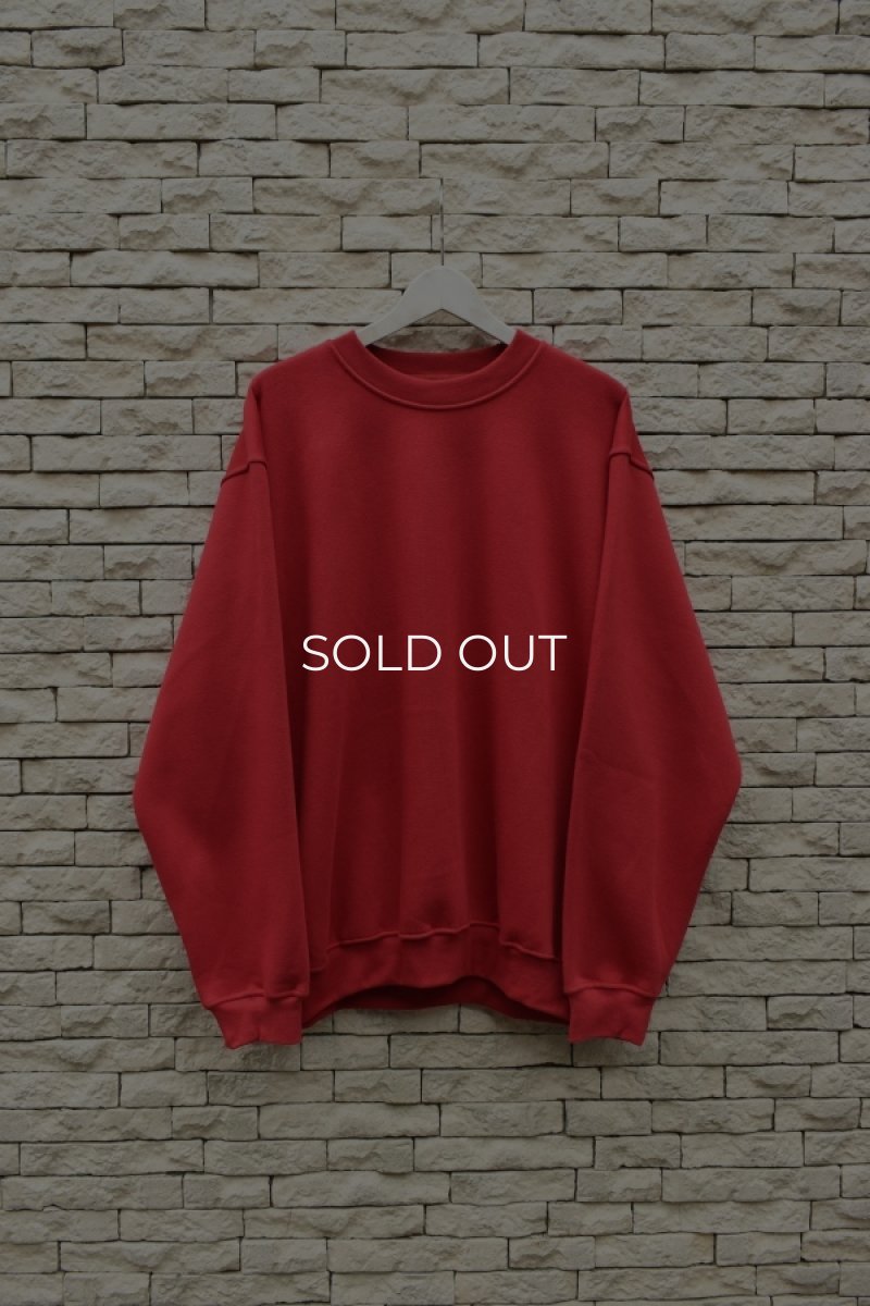 画像1: [NEW] BAYSIDE crew neck sweat shirt -MADE IN USA-（CARDINAL） (1)