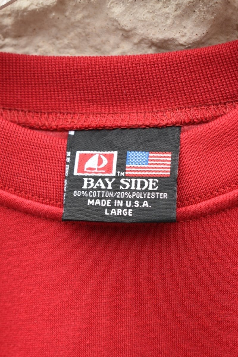 画像5: [NEW] BAYSIDE crew neck sweat shirt -MADE IN USA-（CARDINAL） (5)