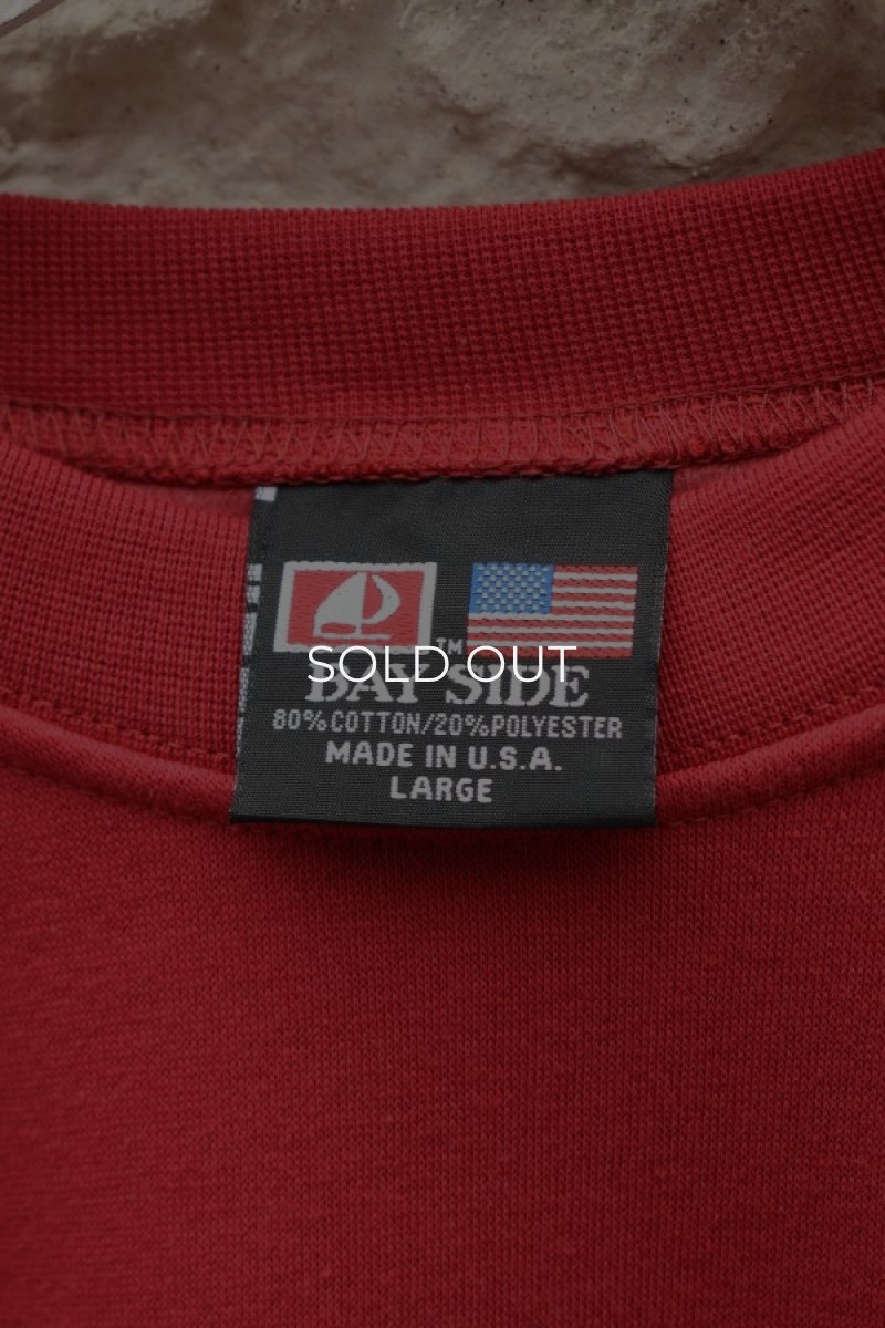 画像5: [NEW] BAYSIDE crew neck sweat shirt -MADE IN USA-（CARDINAL） (5)