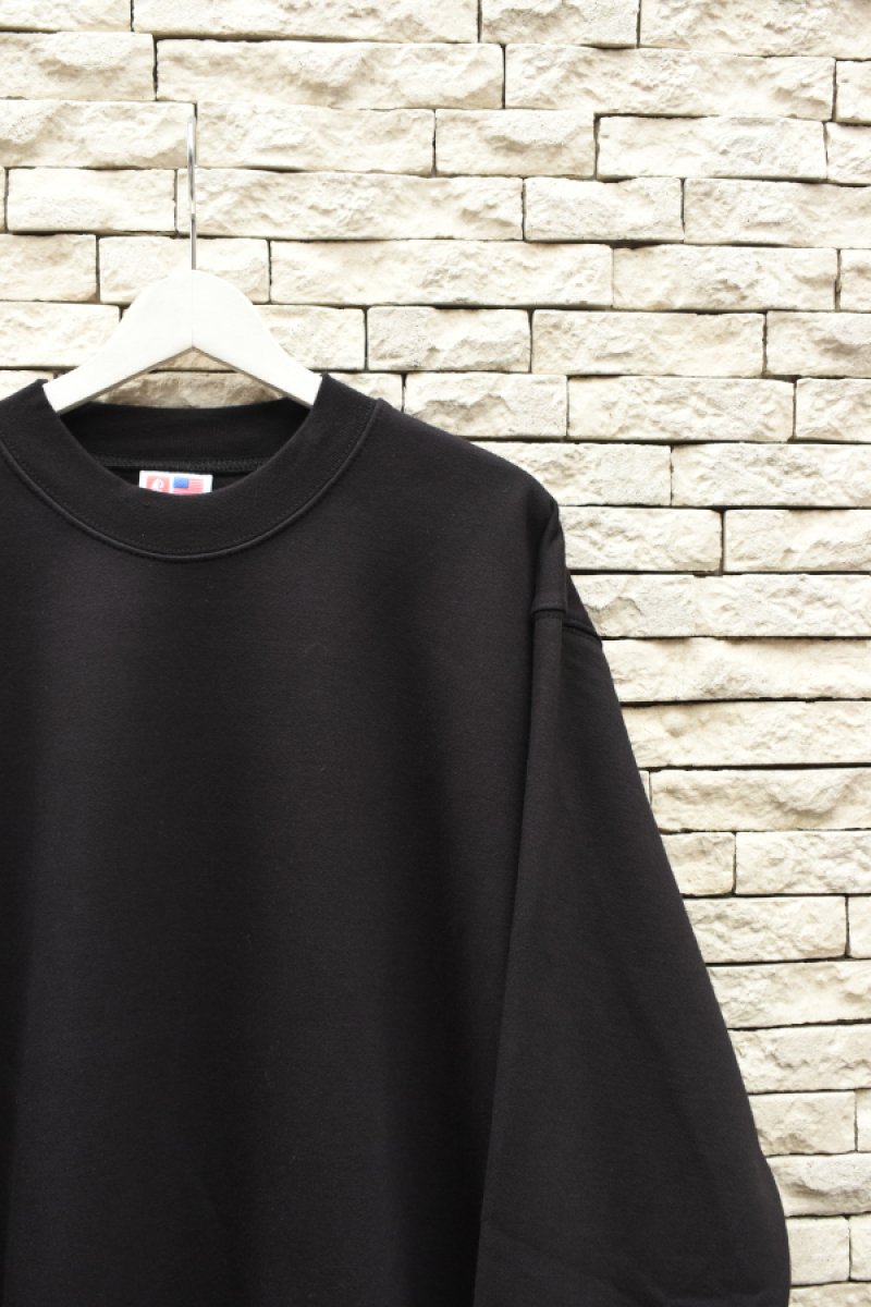 画像2: [NEW] BAYSIDE crew neck sweat shirt -MADE IN USA-（BLACK） (2)